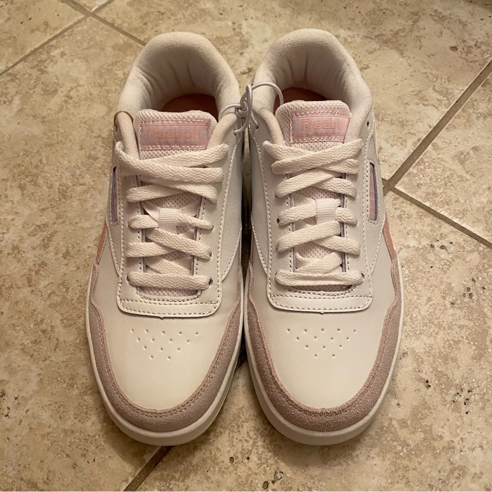 NEW! Reebok Women’s Pink and White Sneakers